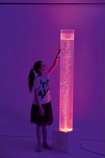 colonne à bulles snoezelen en salle multisensorielle